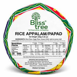 Blisstree Rice Papad - 200g